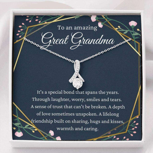 Grandmother Necklace, To An Amazing Great Grandma Necklace, Gift For Grandma To Be, Pregnancy Reveal Gift Gifts for Grandmother Rakva