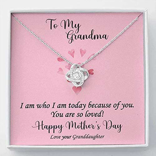 Grandmother Necklace, To Grandma Necklace Gift For Mother’S Day You Are So Loved Gifts for Grandmother Rakva