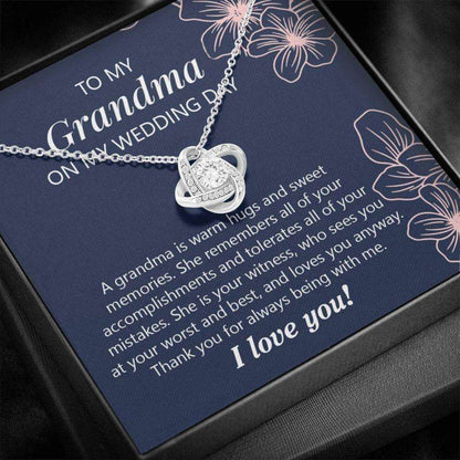 Grandmother Necklace, To Grandma Wedding Day Gift, Grandma Gift From Granddaughter, Grandmother Of The Bride Necklace Gifts For Daughter Rakva