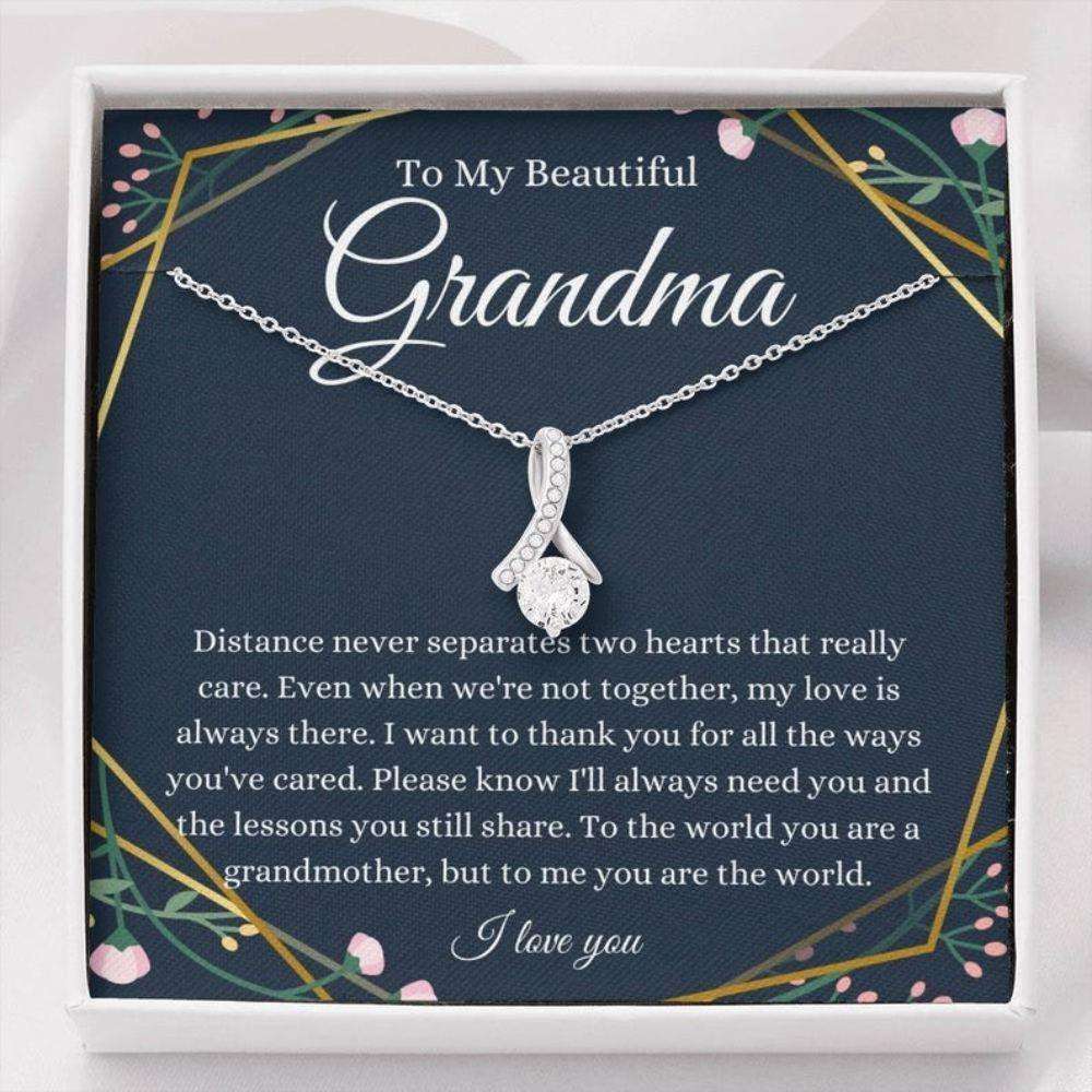 Grandmother Necklace, To My Grandma Necklace, Gift For Grandmother From Granddaughter Grandson Gifts For Daughter Rakva