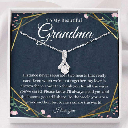 Grandmother Necklace, To My Grandma Necklace, Gift For Grandmother From Granddaughter Grandson Gifts For Daughter Rakva