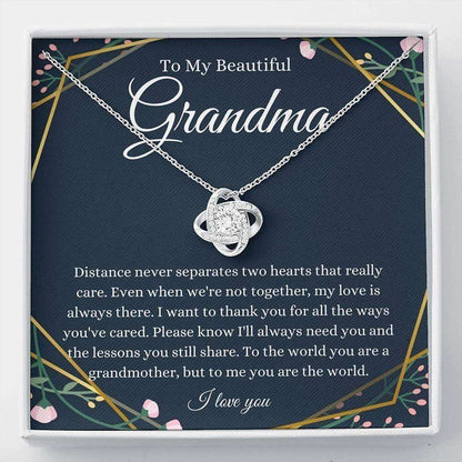 Grandmother Necklace, To My Grandma Necklace “ Grandmother Gift From Granddaughter/Grandson Gifts For Daughter Rakva