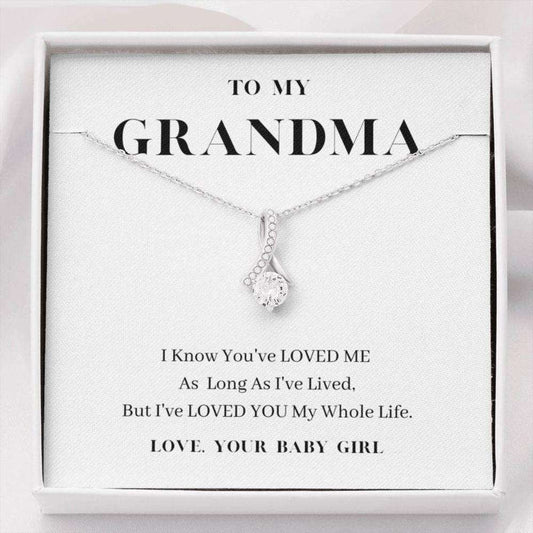 Grandmother Necklace, To My Grandma Necklace, Love You My Whole Life, Grandma’S Gift From Granddaughter Gifts For Daughter Rakva