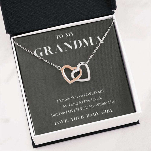 Grandmother Necklace, To My Grandma Necklace, Love You My Whole Life, Grandma’S Gift From Granddaughter Gifts For Daughter Rakva