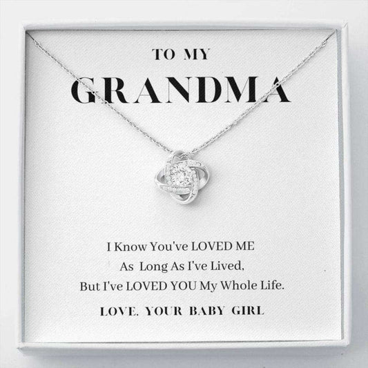 Grandmother Necklace, To My Grandma Necklace, Love You My Whole Life, Grandma’S Gift From Granddaughter Gifts For Daughter Rakva