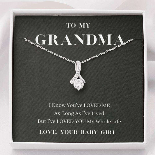 Grandmother Necklace, To My Grandma Necklace, Love You My Whole Life, Grandma’S Gift From Granddaughter Gifts For Daughter Rakva