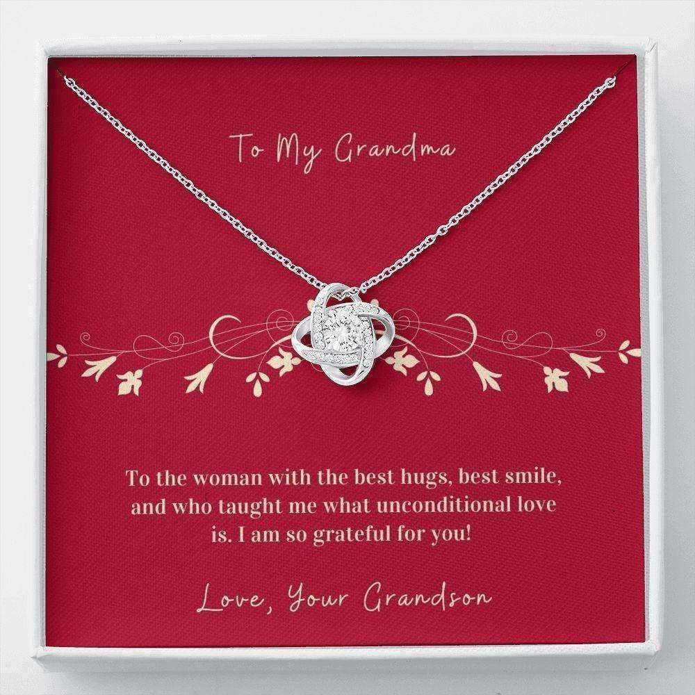 Grandmother Necklace, To My Grandmother Necklace “ Grandmother Gift From Grandson Gifts for Grandmother Rakva