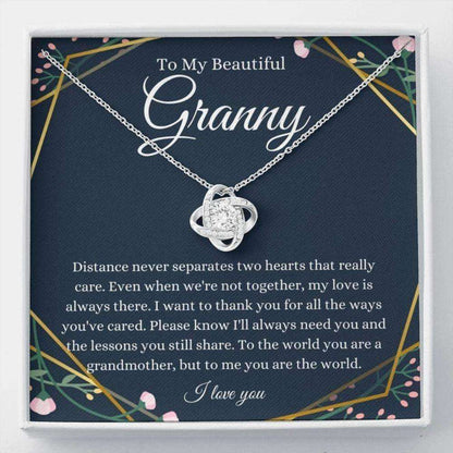 Grandmother Necklace, To My Granny Necklace, Gift For Grandmother From Granddaughter Grandson Gifts For Daughter Rakva