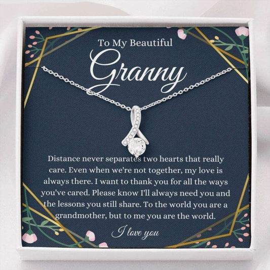 Grandmother Necklace, To My Granny Necklace, Gift For Grandmother Grandma From Granddaughter Grandson Gifts For Daughter Rakva