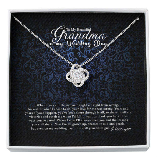 Grandmother Of The Bride Necklace Gift From Granddaughter, Grandmother Gift From Bride, Gift For Grandma On My Weddin Custom Necklace Gifts For Daughter Rakva