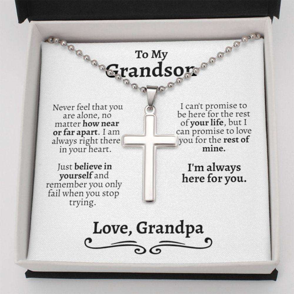 Grandson Necklace, Grandpa And Grandson, Keepsake Gifts For Grandson From Grandpa, Grandfather Grandson, Necklace For Grandson Gifts for Grandson Rakva