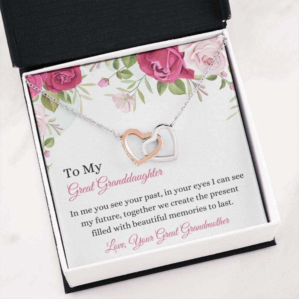 Great Granddaughter Keepsake “ From Great Grandma “ Generation Gifts “ Family Necklace “ Great Granddaughter Gift Gifts For Daughter Rakva