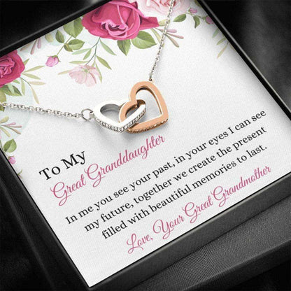 Great Granddaughter Keepsake “ From Great Grandma “ Generation Gifts “ Family Necklace “ Great Granddaughter Gift Gifts For Daughter Rakva