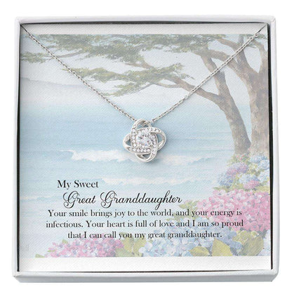 Great Granddaughter Necklace Teen Great Granddaughter Gift Love Great Granddaughter Sentimental Teenager Gift Custom Necklace Gifts For Daughter Rakva