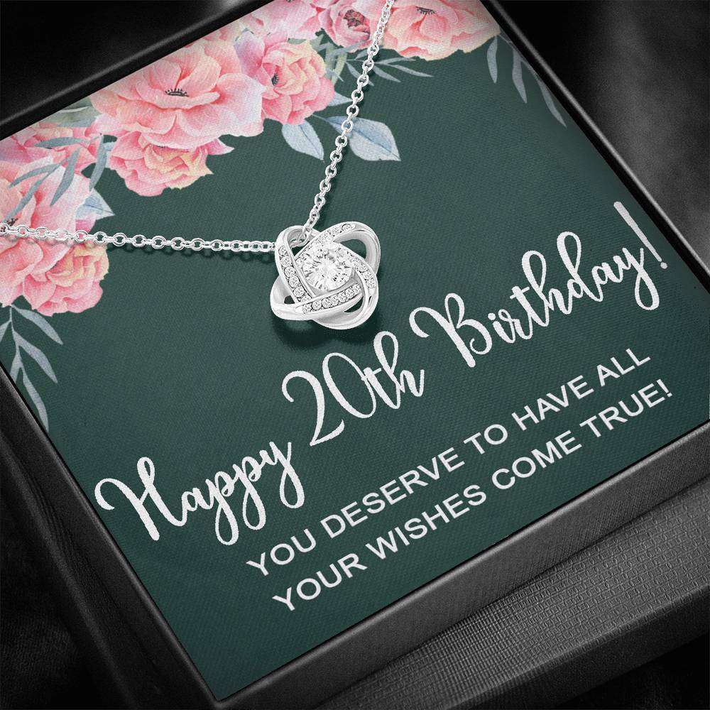 Happy 20Th Birthday Gifts For Women Girls, 20 Years Old Necklace For Her For Karwa Chauth Rakva