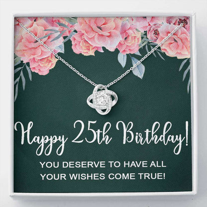 Happy 25Th Birthday Gifts For Women Girls, 25 Years Old Necklace For Her For Karwa Chauth Rakva