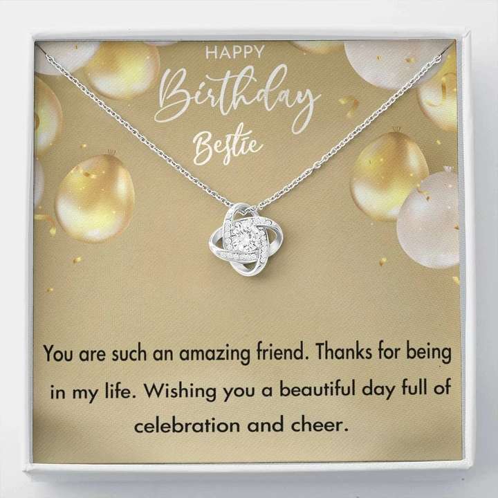 Happy Birthday Gift For Female Bestie - 925 Sterling Silver Pendant Gifts For Friend Rakva