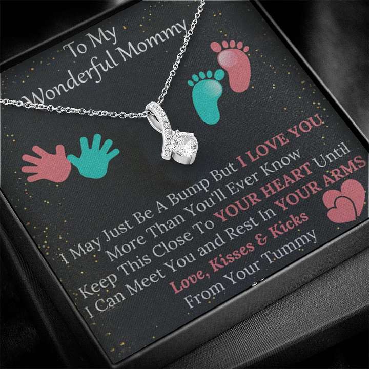 Heartfelt Gift To Pregnant Woman - 925 Sterling Silver Pendant Gifts For Mom To Be (Future Mom) Rakva