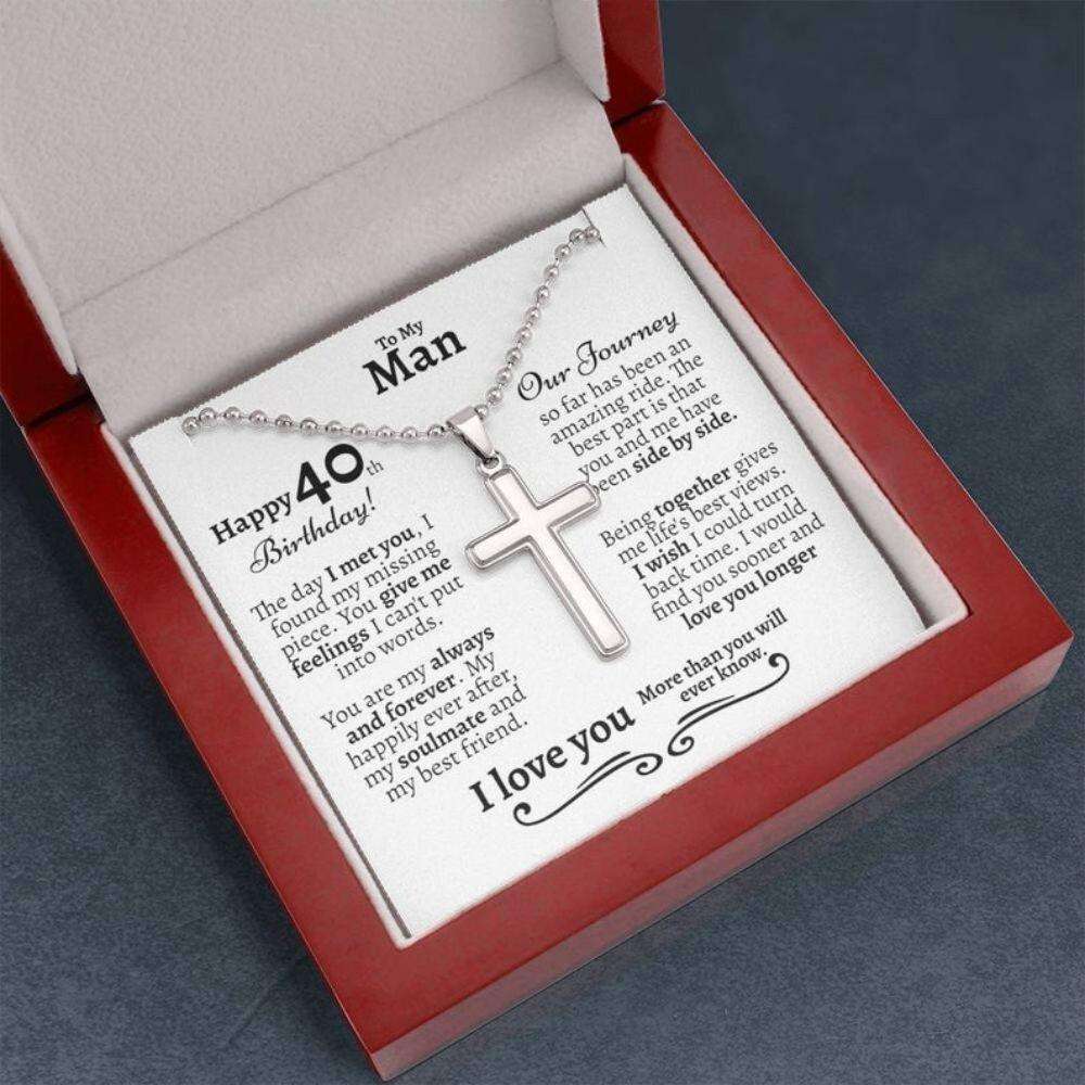 Husband Necklace, 40Th Birthday Necklace Gift For Him, Husband 40Th Birthday Necklace Gift, Gift For Him 40Th Birthday Gifts For Husband Rakva