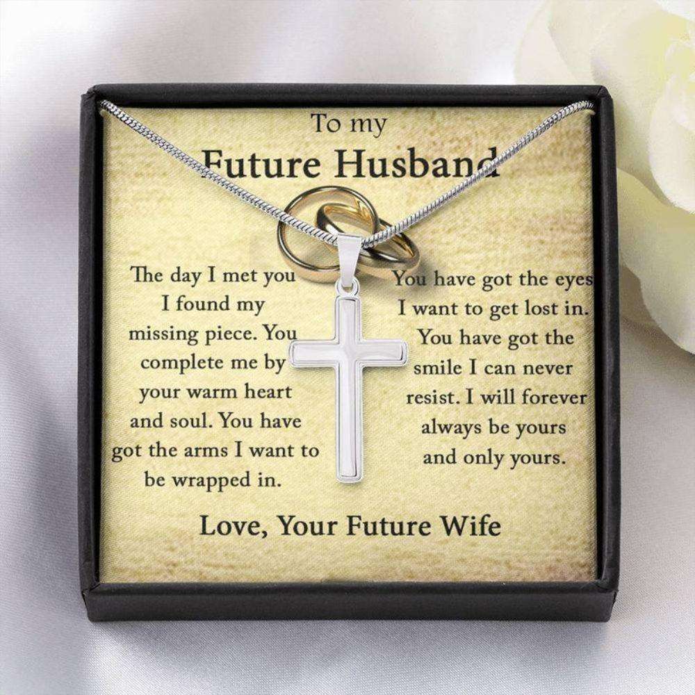 Husband Necklace, Future Husband Gift, Gifts For Fiance Him, Cross Necklace For Him, Engagement Gift For Future Husband, Fiance Birthday Gifts For Husband Rakva