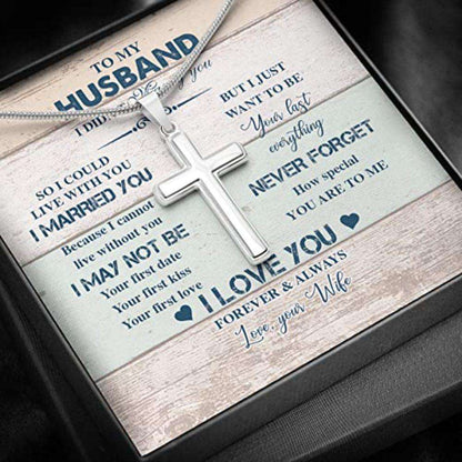 Husband Necklace, Husband Gift From Wife Marry Live Last Everything Necklace Gift For Men Last Minutes Gift Father's Day Rakva