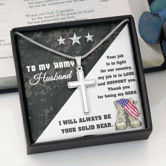 Husband Necklace, To My Army Husband On Veteran Day, Military Husband Necklace, Parting Gift For Husband, Gift For Army Future Husband Gifts For Husband Rakva