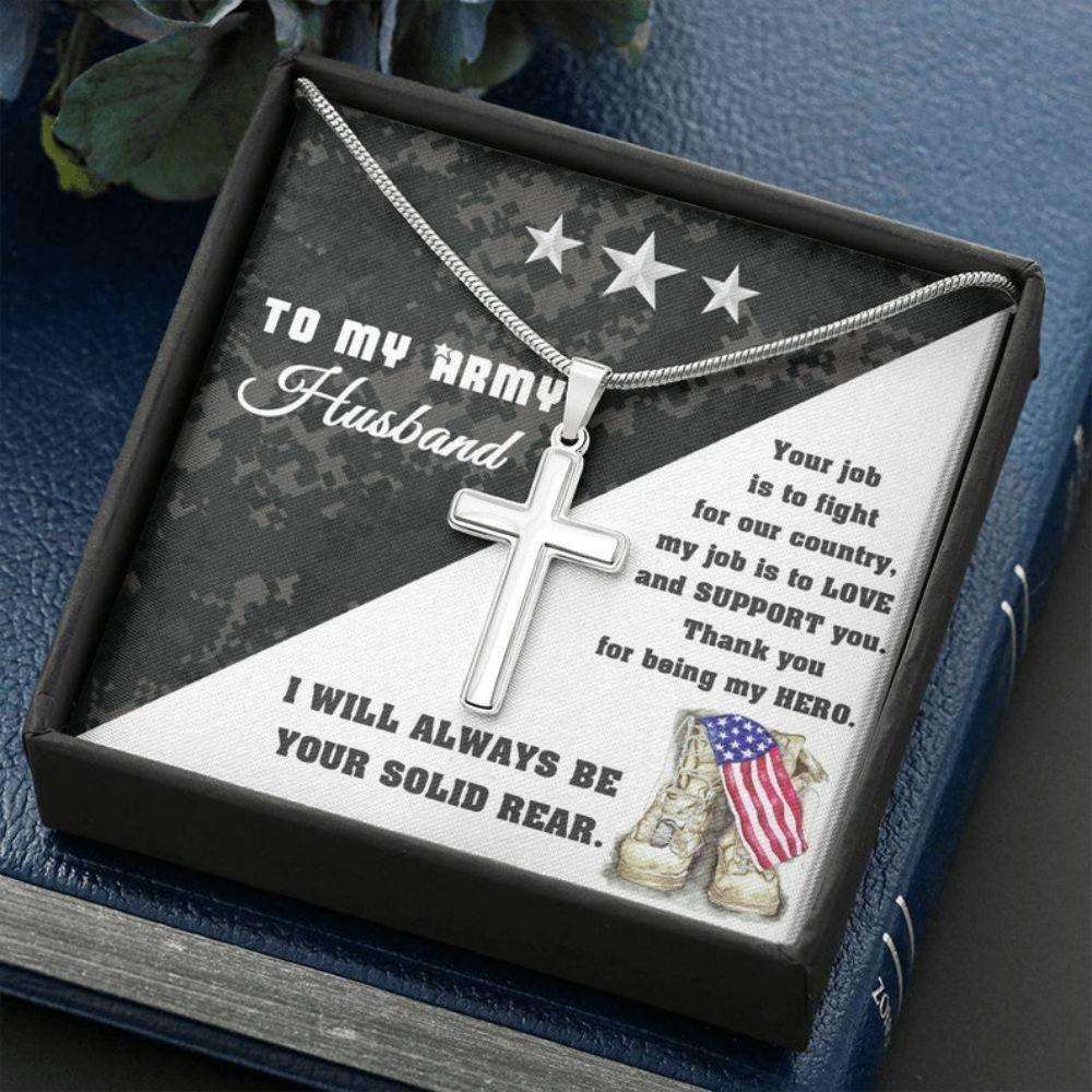 Husband Necklace, To My Army Husband On Veteran Day, Military Husband Necklace, Parting Gift For Husband, Gift For Army Future Husband Gifts For Husband Rakva