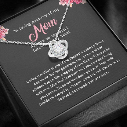 In Loving Memory Of Mom Necklace “ Memorial Necklace Gift For Daughter Dughter's Day Rakva