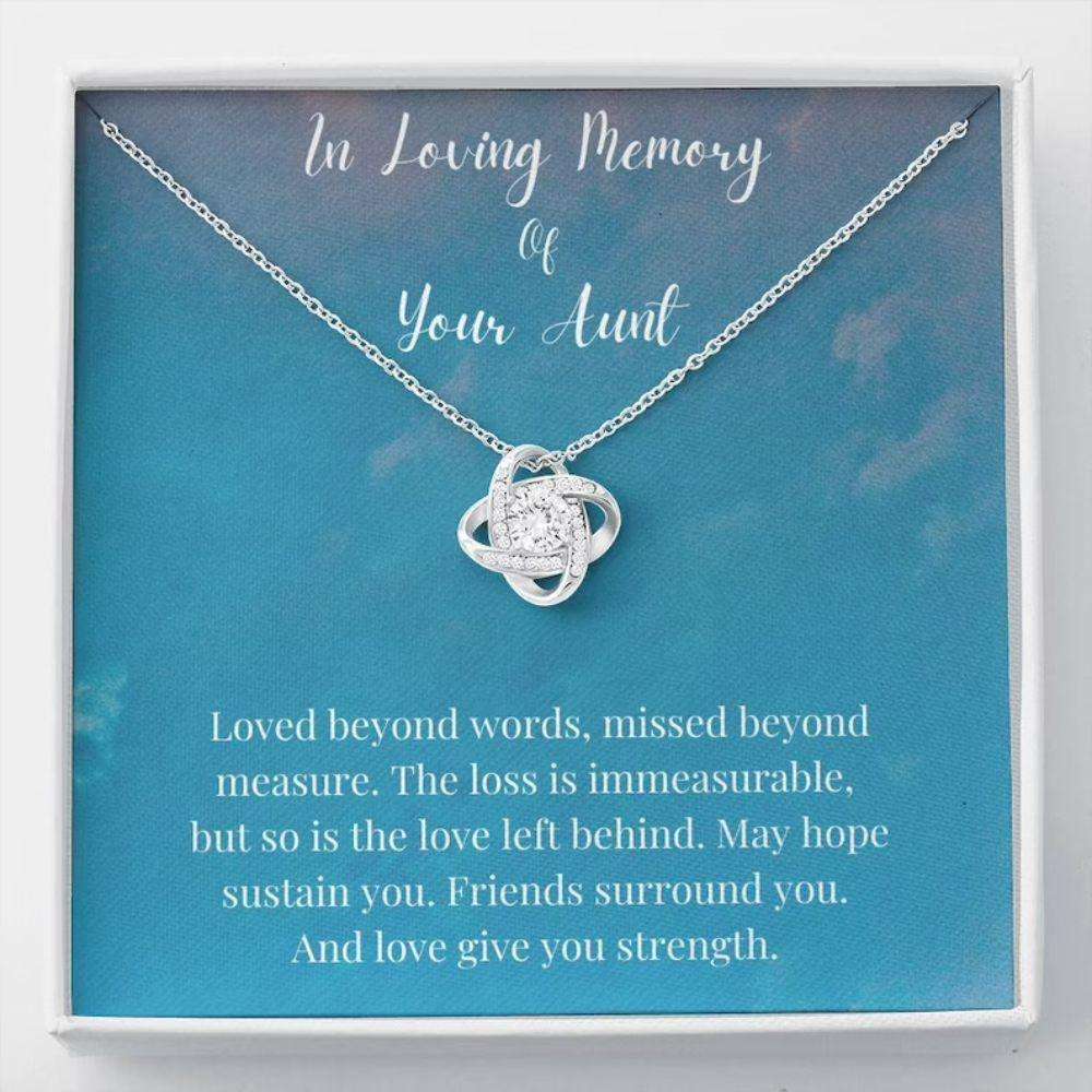 In Loving Memory Of Your Aunt Necklace, Memorial Gifts For Loss Of An Aunt Gift Gifts for Niece Rakva