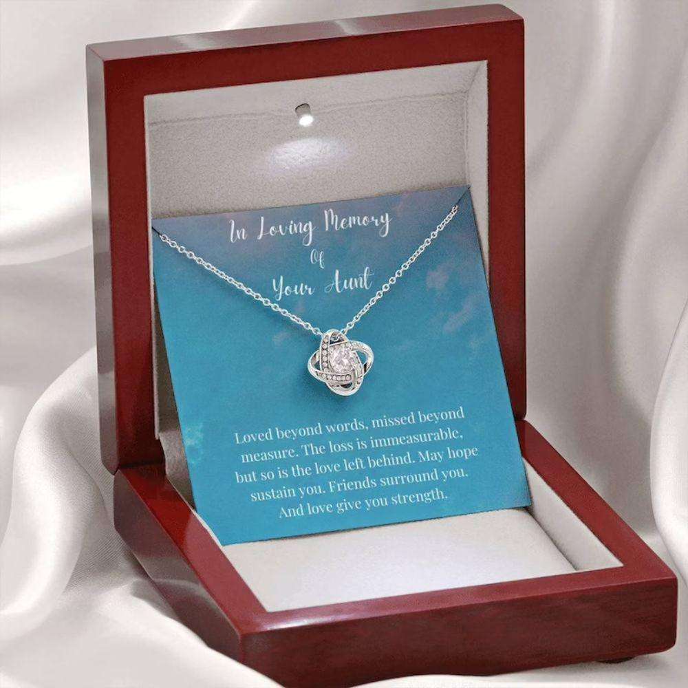 In Loving Memory Of Your Aunt Necklace, Memorial Gifts For Loss Of An Aunt Gift Gifts for Niece Rakva