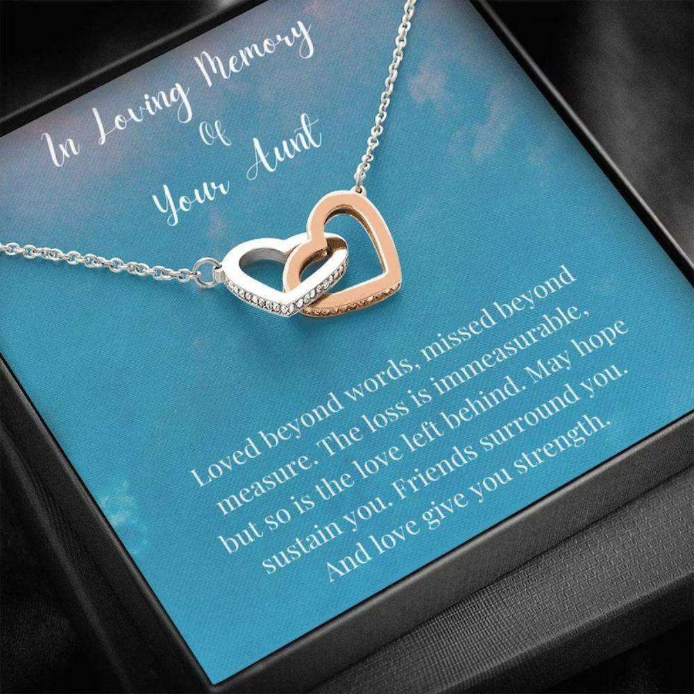 In Loving Memory Of Your Aunt Necklace, Memorial Gifts For Loss Of An Aunt Gift Necklace Gifts for Niece Rakva