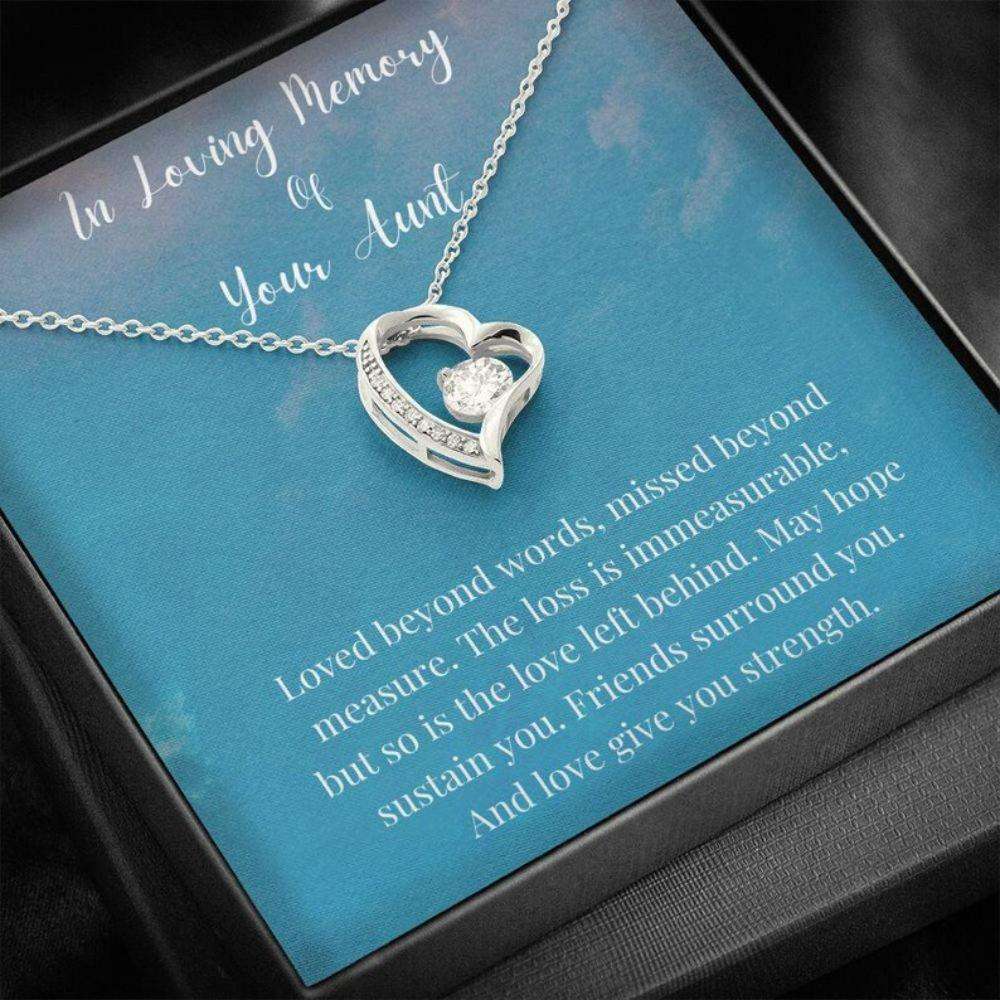 In Loving Memory Of Your Aunt Necklace, Memorial Gifts For Loss Of An Aunt Necklace Gifts for Niece Rakva