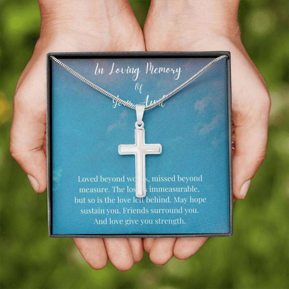 In Loving Memory Of Your Aunt Necklace, Memorial Gifts For Loss Of An Aunt Necklace Gifts for Niece Rakva