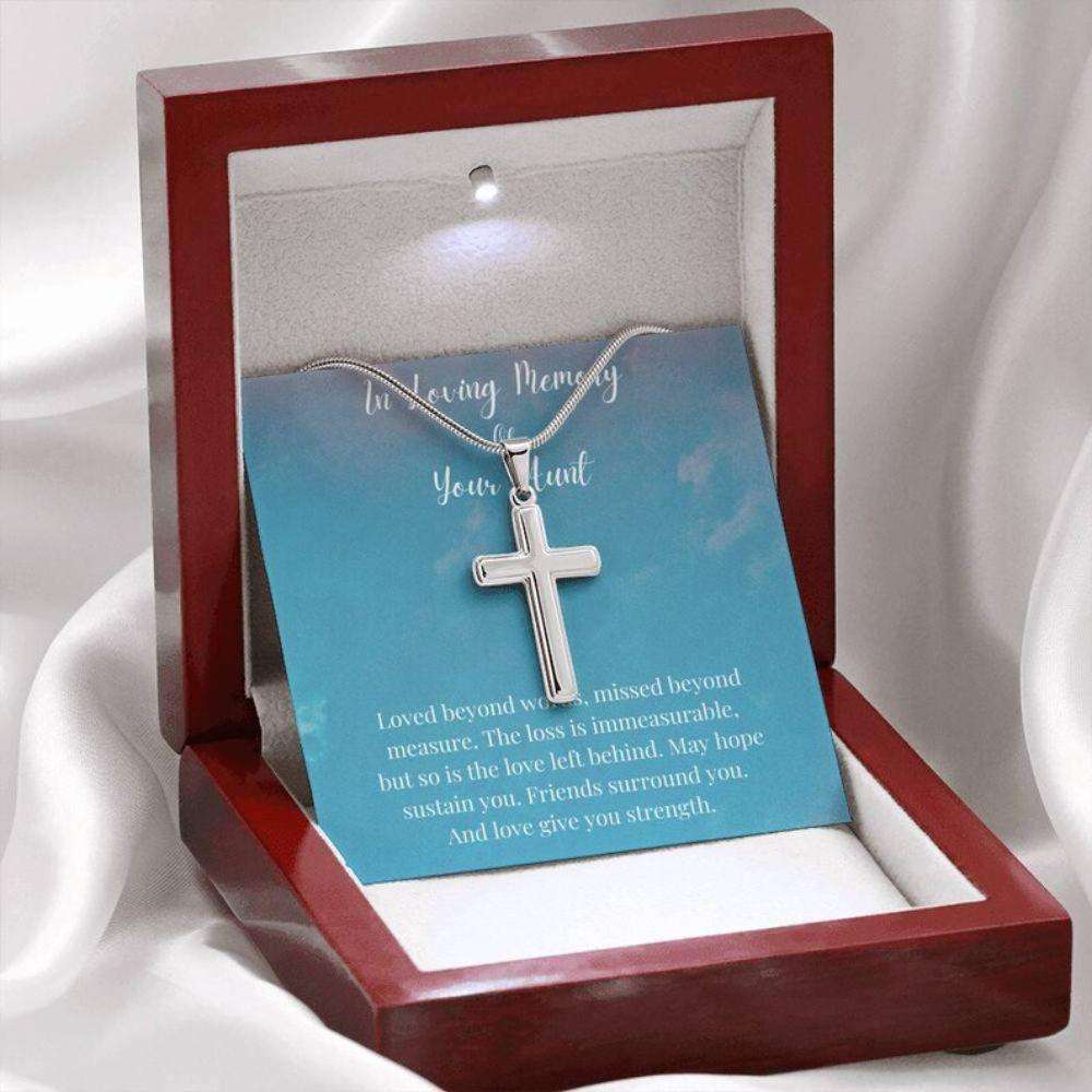 In Loving Memory Of Your Aunt Necklace, Memorial Gifts For Loss Of An Aunt Necklace Gifts for Niece Rakva