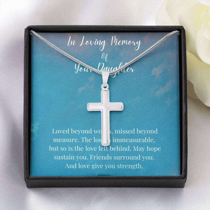 In Loving Memory Of Your Daughter Necklace, Memorial Gifts For Loss Of A Daughter Necklace Gifts for dad Rakva