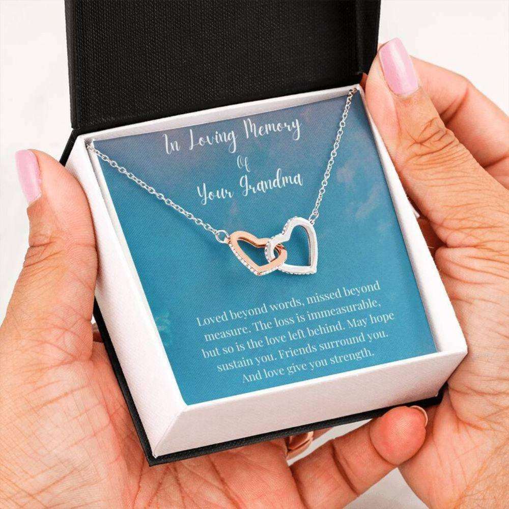 In Loving Memory Of Your Grandma Necklace, Memorial Gifts For Loss Of A Grandmother Gift Necklace Gifts for Grandson Rakva