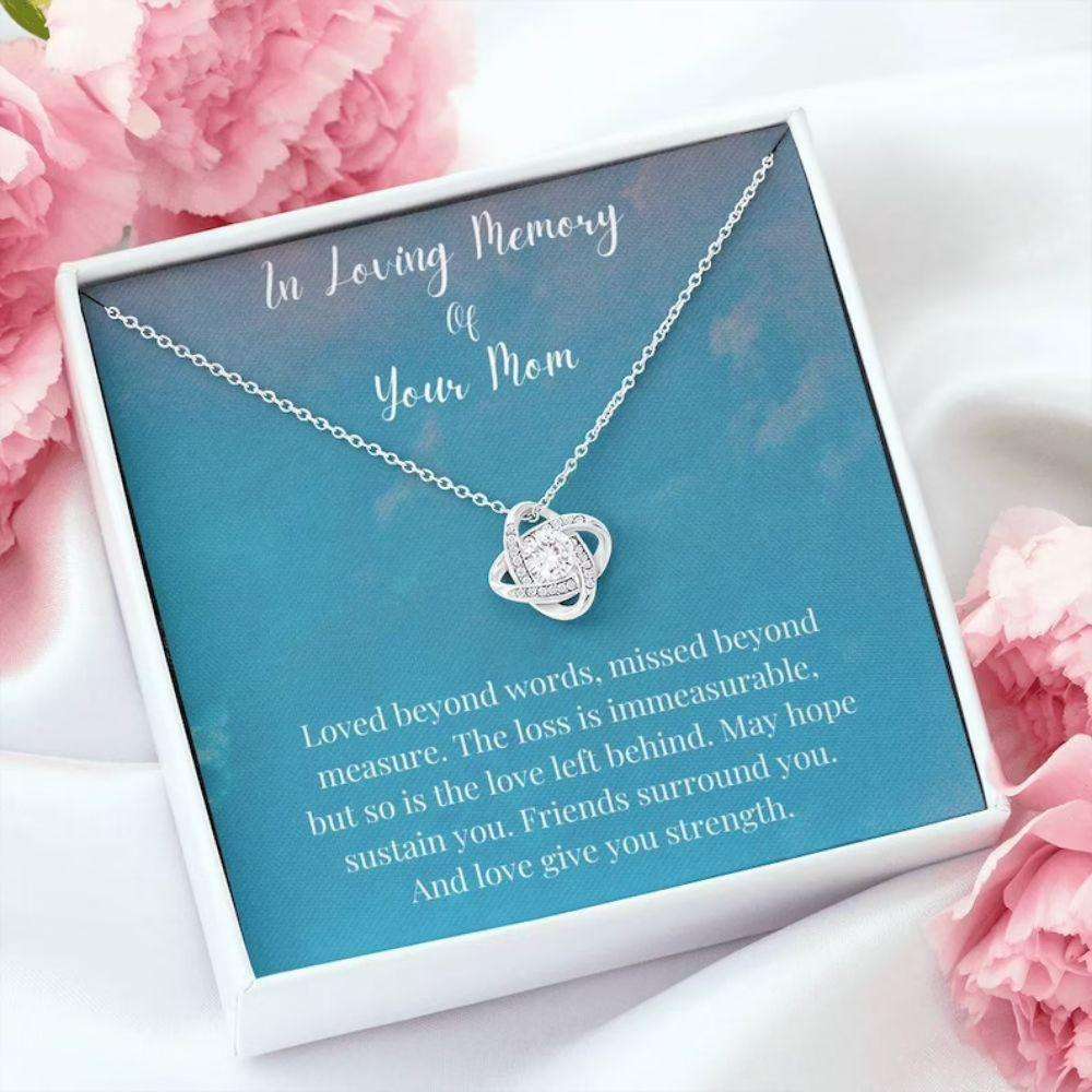 In Loving Memory Of Your Mom Necklace, Memorial Gifts For Loss Of A Mother Gift Dughter's Day Rakva