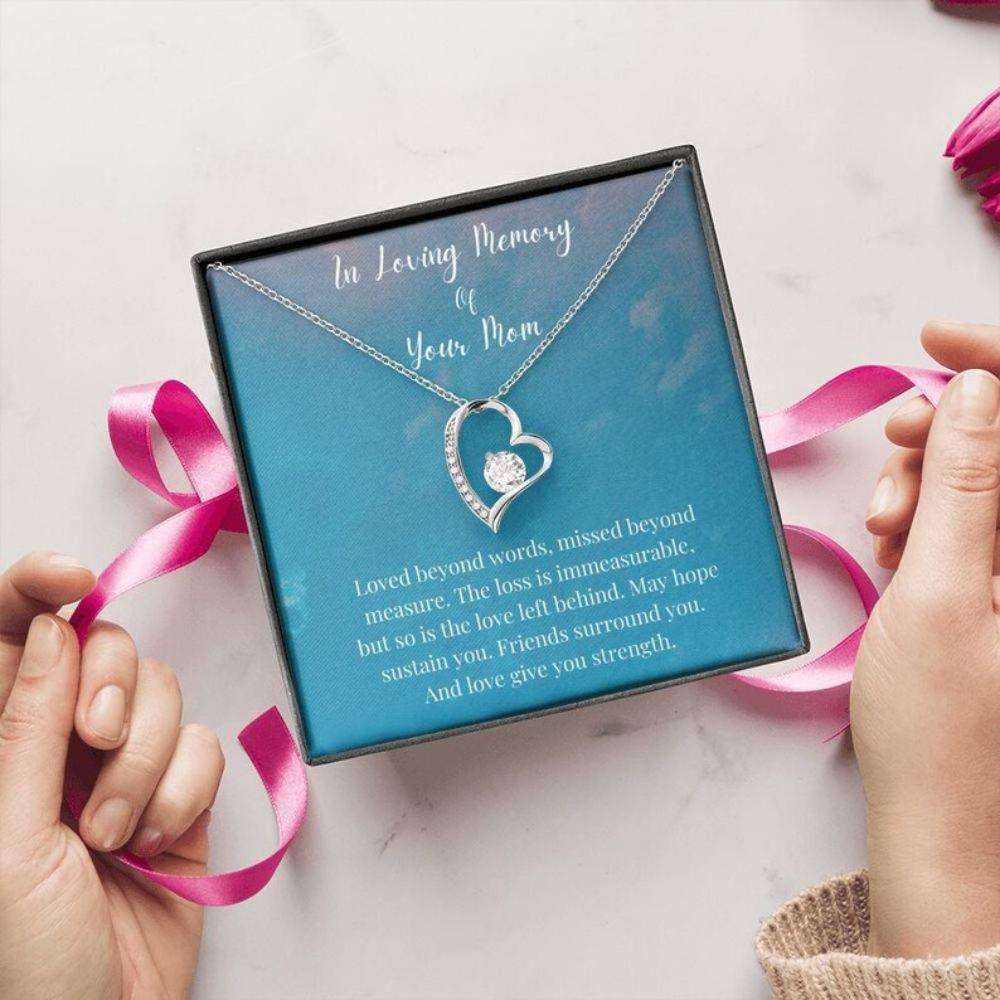 In Loving Memory Of Your Mom Necklace, Memorial Gifts For Loss Of A Mother Necklace Dughter's Day Rakva