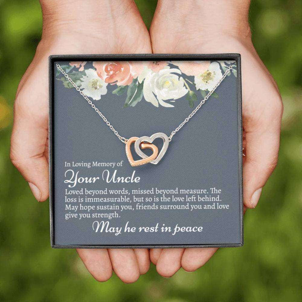 In Loving Memory Of Your Uncle, Uncle Memorial Gift, Loss Of An Uncle, Uncle Passing Sympathy Gift, Uncle Condolence Gift, Grieving Gift Memorials Necklace Rakva