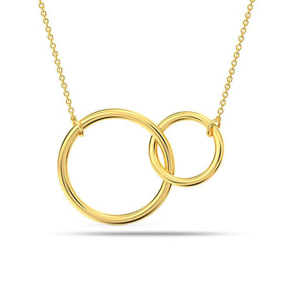 Infinite Connection: 925 Sterling Silver Interlocking Infinity Double Circle Pendant Necklace for Women and Girls For Self Rakva