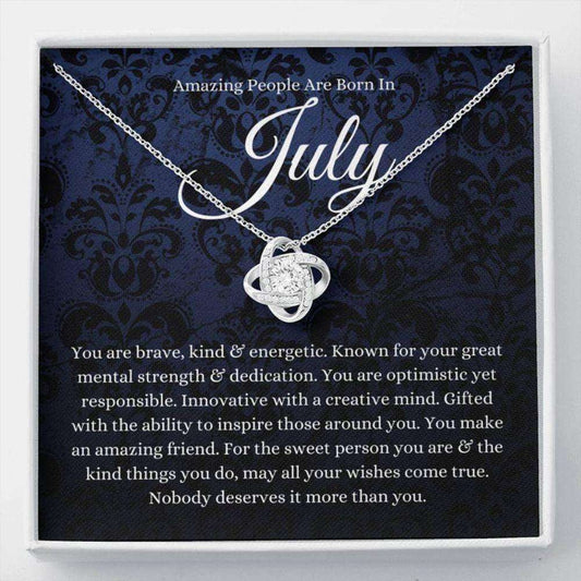 July Zodiac Necklace Gift, Born In July Gift, July Horoscope Necklace Happy Birthday Rakva