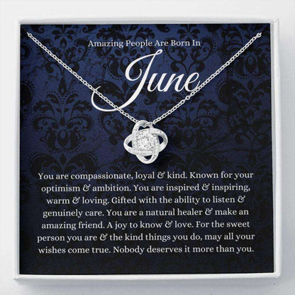 June Zodiac Necklace Gift, Born In June Gift, June Horoscope Necklace Happy Birthday Rakva