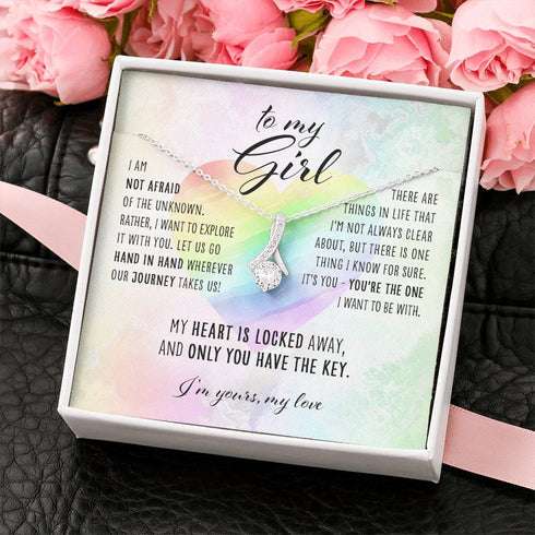 Lgbt Necklace, To My Girl “ Lesbian Lgbtq Alluring Beauty Necklace Gifts For Friend Rakva