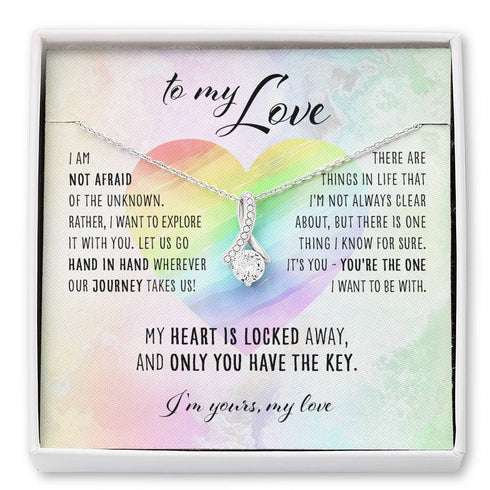 Lgbt Necklace, To My Love “ Lesbian Gay Lgbtq Alluring Beauty Necklace Gifts For Friend Rakva