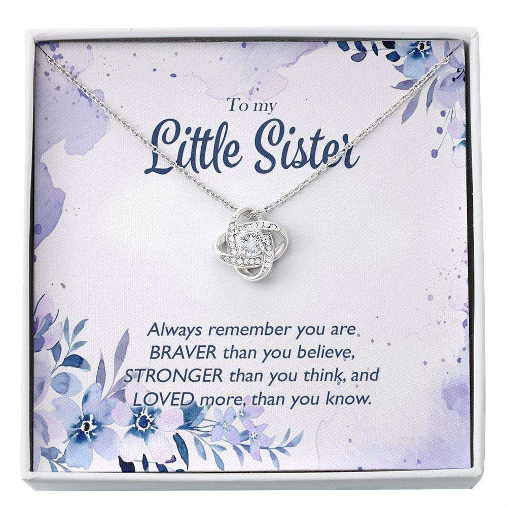 Little Sister Necklace Gift From Big Brother, Always Remember You Are Loved, Little Sister Birthday, Christmas Gift Custom Necklace Gifts for Sister Rakva