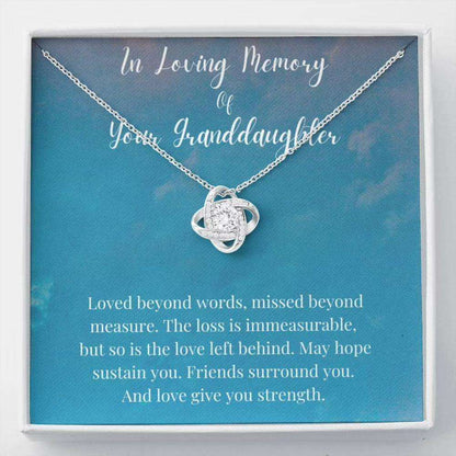 Loss Of A Granddaughter Necklace, In Memory Of Your Granddaughter, Memorial Gifts Gifts For Daughter Rakva