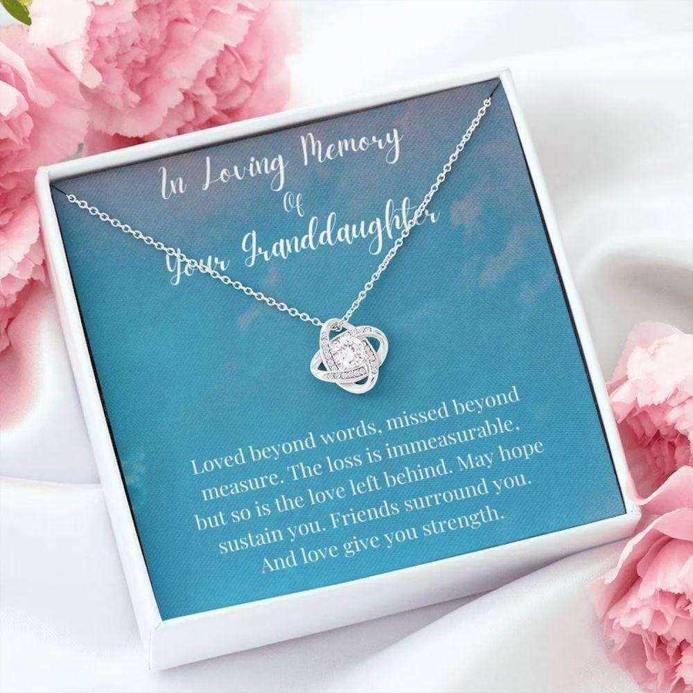 Loss Of A Granddaughter Necklace, In Memory Of Your Granddaughter, Memorial Gifts Gifts For Daughter Rakva