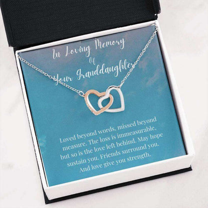 Loss Of A Granddaughter Necklace, In Memory Of Your Granddaughter, Memorial Gifts Necklace Gifts For Daughter Rakva