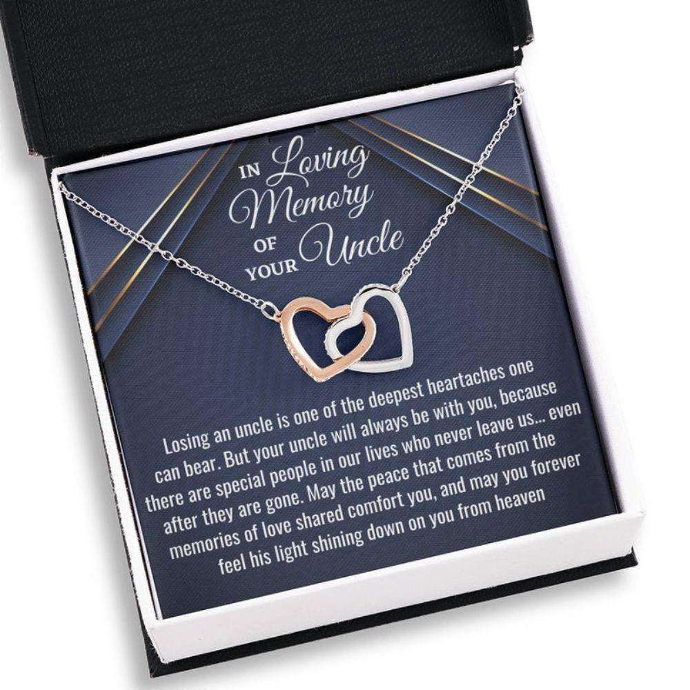 Loss Of An Uncle Necklace Gift, Bereavement Gift, Sympathy Necklace, Uncle Memorial Gift, Sorry For Your Loss, Uncle Remembrance Memorials Necklace Rakva