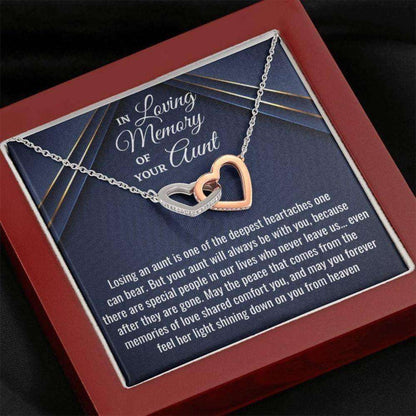 Loss Of Aunt Necklace Gift, Condolences Gift, Sympathy Bereavement Gift, Sorry For Your Loss, Death Of Aunt Grieving Memorial Gift Memorials Necklace Rakva